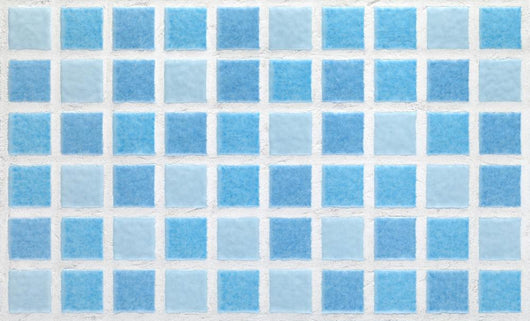 Blue Mosaic Tiles - Rectangle Wall Decal