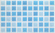 Blue Mosaic Tiles - Rectangle Wall Decal