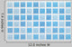 Blue Mosaic Tiles - Rectangle Wall Decal