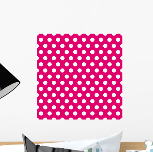 Seamless Pink and White Wall Decal