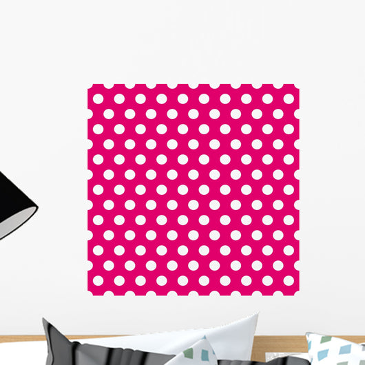 Seamless Pink and White Wall Decal