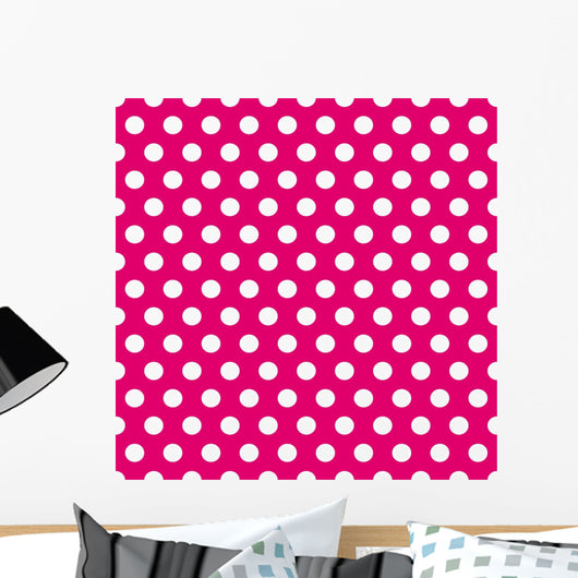 Seamless Pink and White Wall Decal