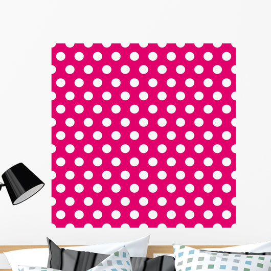 Seamless Pink and White Wall Decal
