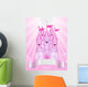 Pink Castle Place Card Wall Decal