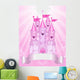 Pink Castle Place Card Wall Decal
