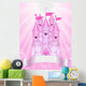 Pink Castle Place Card Wall Decal