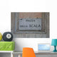 Street Sign Place Della Wall Decal