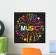 Music Firework Wall Decal