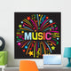 Music Firework Wall Decal