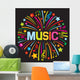 Music Firework Wall Decal