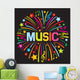 Music Firework Wall Decal