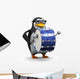 3D Penguin Glasses Plays Wall Decal