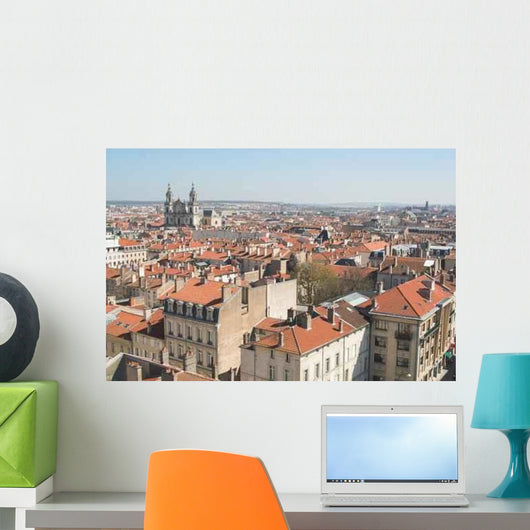 Vue Aerienne Nancy Wall Decal