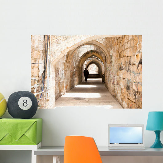 Street Jerusalem Old City Wall Decal