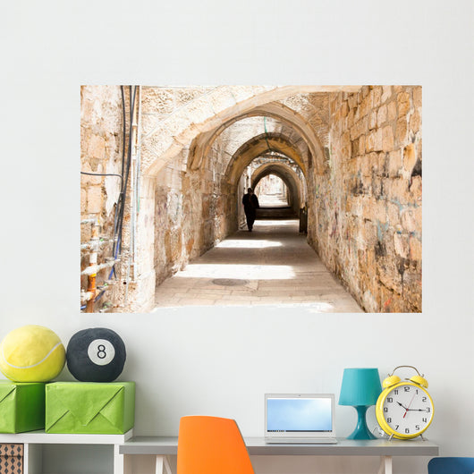 Street Jerusalem Old City Wall Decal