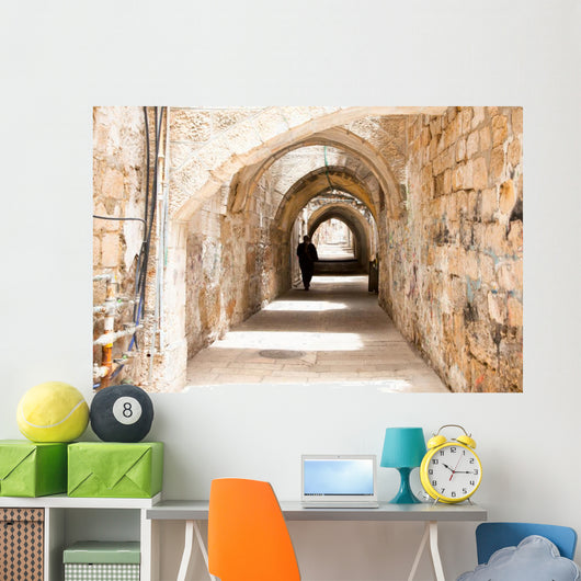 Street Jerusalem Old City Wall Decal
