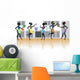 Five Silhouettes Girls Kitchen Wall Decal