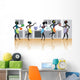 Five Silhouettes Girls Kitchen Wall Decal