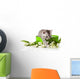 Kitten Green Gift Box Wall Decal