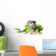 Kitten Green Gift Box Wall Decal