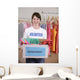 Volunteer with Clothes Donation Wall Decal
