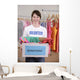 Volunteer with Clothes Donation Wall Decal