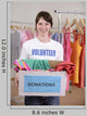 Volunteer with Clothes Donation Wall Decal