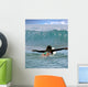 Young Girl Surfing Malibu Wall Decal