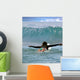 Young Girl Surfing Malibu Wall Decal
