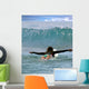 Young Girl Surfing Malibu Wall Decal