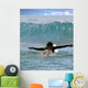 Young Girl Surfing Malibu Wall Decal