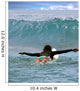 Young Girl Surfing Malibu Wall Decal