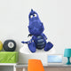 Sad Blue Baby Dragon Wall Decal