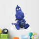 Sad Blue Baby Dragon Wall Decal