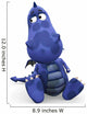 Sad Blue Baby Dragon Wall Decal