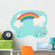 Rainbow and Clouds Wall Decal