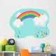 Rainbow and Clouds Wall Decal