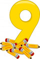Number 9 Wall Decal