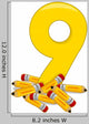 Number 9 Wall Decal