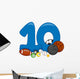 Number 10 Wall Decal
