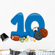 Number 10 Wall Decal