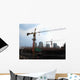 Construction Site with Cranes Wall Decal