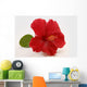 Red Hibiscus Wall Decal