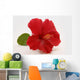 Red Hibiscus Wall Decal