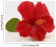 Red Hibiscus Wall Decal