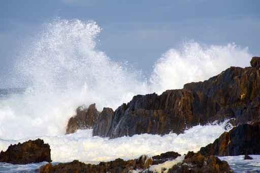 Rocky Coast Wild Surf Crashing Wall Decal