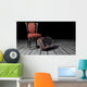 Red Chair and Suitcase Wall Decal