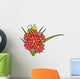 Bee and Flowers Wall Decal