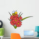 Bee and Flowers Wall Decal