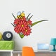 Bee and Flowers Wall Decal